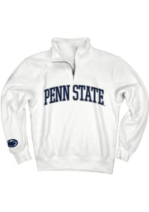 Blue 84 Penn State Nittany Lions Mens White Daytime Long Sleeve Qtr Zip Pullover