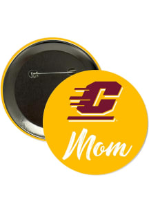 Central Michigan Chippewas 3" Mom Button - Maroon