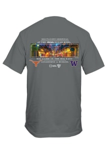 Texas Longhorns Charcoal 2023 CFP Sugar Bowl Bound New Orleans Short Sleeve T Shirt