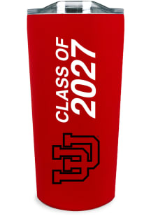 Utah Utes 18oz Class of 2027 Soft Touch Stainless Steel Tumbler - Red