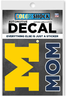 Michigan Wolverines Mom Auto Decal - Navy Blue