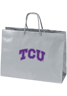 TCU Horned Frogs Large Metallic Graphic Silver Gift Bag