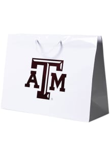 Texas A&M Aggies 16x12 White Large Metallic White Gift Bag