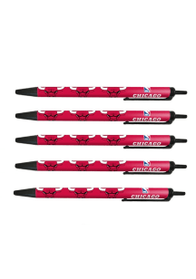 Chicago Bulls 5 Pack Pen - Red