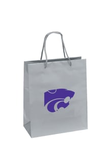 K-State Wildcats 10x12 Silver Medium Metallic Silver Gift Bag