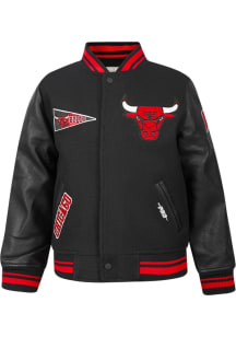 Pro Standard Chicago Bulls Youth Black Retro Classics Heavy Weight Jacket
