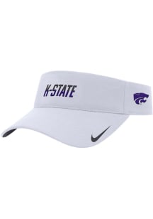 Nike K-State Wildcats Mens White Campus Ace Adjustable Visor