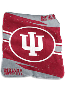 Indiana Hoosiers Circle Raschel Throw Blanket - White