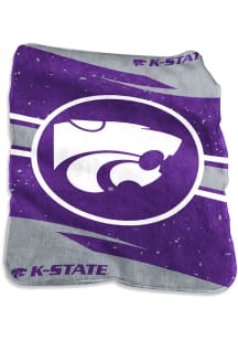 K-State Wildcats Circle Raschel Throw Blanket - Purple