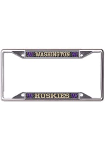 Washington Huskies Carbon Printed Metal License Frame