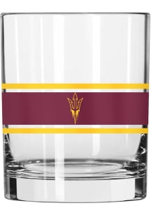 Arizona State Sun Devils 14oz Stripe Rock Glass - Maroon