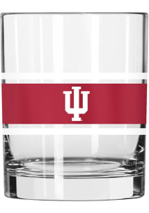 Indiana Hoosiers 14oz Stripe Rock Glass - White