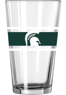 Michigan State Spartans 16oz Stripe Pint Glass - Green
