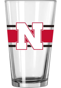 Nebraska Cornhuskers 16oz Stripe Pint Glass - Red