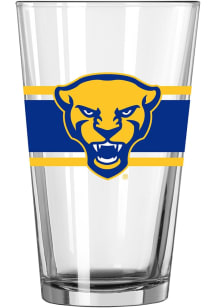 Pitt Panthers 16oz Stripe Pint Glass - Gold