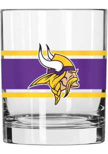 Minnesota Vikings 14oz Stripe Rock Glass - Purple