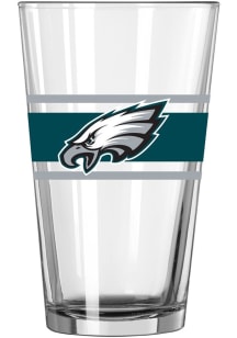 Philadelphia Eagles 16oz Stripe Pint Glass - Midnight Green