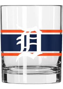 Detroit Tigers 14oz Stripe Rock Glass - Navy Blue
