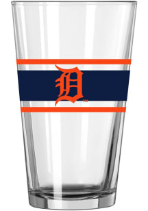 Detroit Tigers 16oz Stripe Pint Glass - Navy Blue