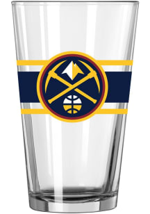 Denver Nuggets 16oz Stripe Pint Glass - Navy Blue