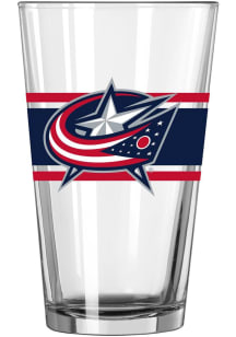 Columbus Blue Jackets 16oz Stripe Pint Glass - Blue