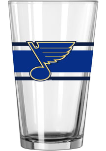 St Louis Blues 16oz Stripe Pint Glass - Blue