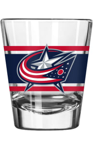 Columbus Blue Jackets 2oz Stripe Design Shot Glass
