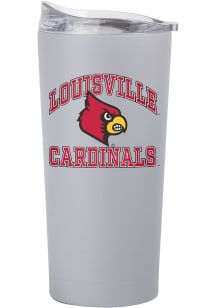 Logo Brands Louisville Cardinals 20oz Athletic Stainless Steel Tumbler - Grey