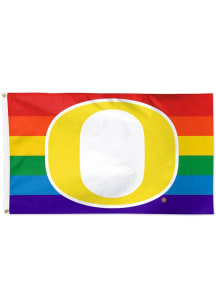 Oregon Ducks Pride Deluxe Silk Screen Grommet Flag - Yellow