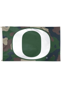 Oregon Ducks Camo Deluxe Silk Screen Grommet Flag - Green