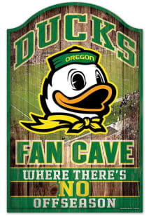 Oregon Ducks Planks 11x17 Sign - Green