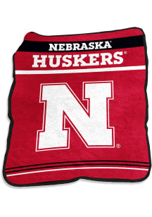 Nebraska Cornhuskers Gameday Raschel Throw Raschel Throw Blanket - Red