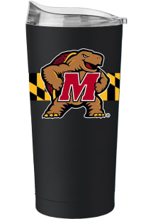 Logo Brands Maryland Terrapins 20oz Flag Stainless Steel Tumbler - White