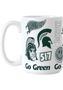 Michigan State Spartans 15oz Native Ceramic Mug - Green