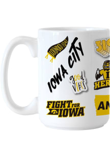 Iowa Hawkeyes 15oz Native Ceramic Mug - Black