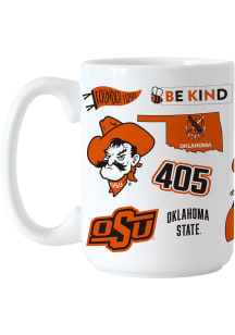 Oklahoma State Cowboys 15oz Native Ceramic Mug - Orange