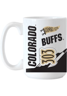 Colorado Buffaloes 15oz Native Ceramic Mug - Silver