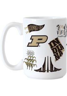 Purdue Boilermakers 15oz Native Ceramic Mug - Gold