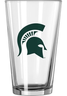 Michigan State Spartans Team Logo Pint Glass - Green