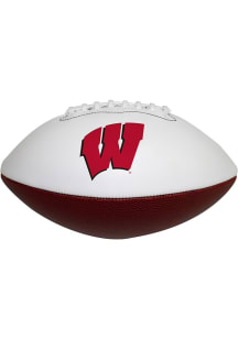 Wisconsin Badgers Logo Brands Full Size Autograph Autograph Football
