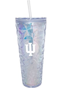 Indiana Hoosiers 25oz Diamond Plastic Tumbler - White
