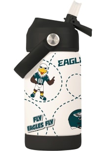 Philadelphia Eagles 12oz Mascot Kids Stainless Steel Bottle - Black