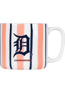 Detroit Tigers 16oz Brushstroke Stripe Ceramic Mug - White