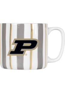 Purdue Boilermakers 16oz Brushstroke Stripe Ceramic Mug - White