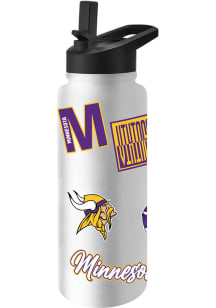 Minnesota Vikings 34oz Dream Weave Stainless Steel Bottle - White