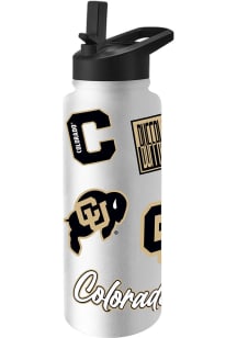 Colorado Buffaloes 34oz Dream Weave Stainless Steel Bottle - White