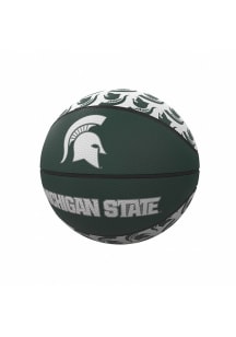 Logo Brands Michigan State Spartans Mini-Size Rubber Basketball