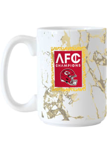 Kansas City Chiefs 2023 AFC Champs Ceramic Mug - White