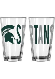 Michigan State Spartans Overtime Pint Glass - Green