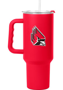 Logo Brands Ball State Cardinals 40oz Full Color Stainless Steel Tumbler - Red